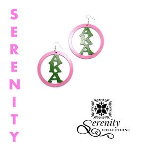 AKA Pink & Green Earrings